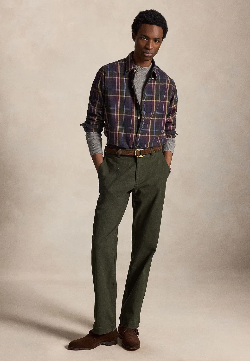 Классические эластичные брюки-чиносы Jarrett - чиносы Polo Ralph Lauren, Estate Olive — фото 2