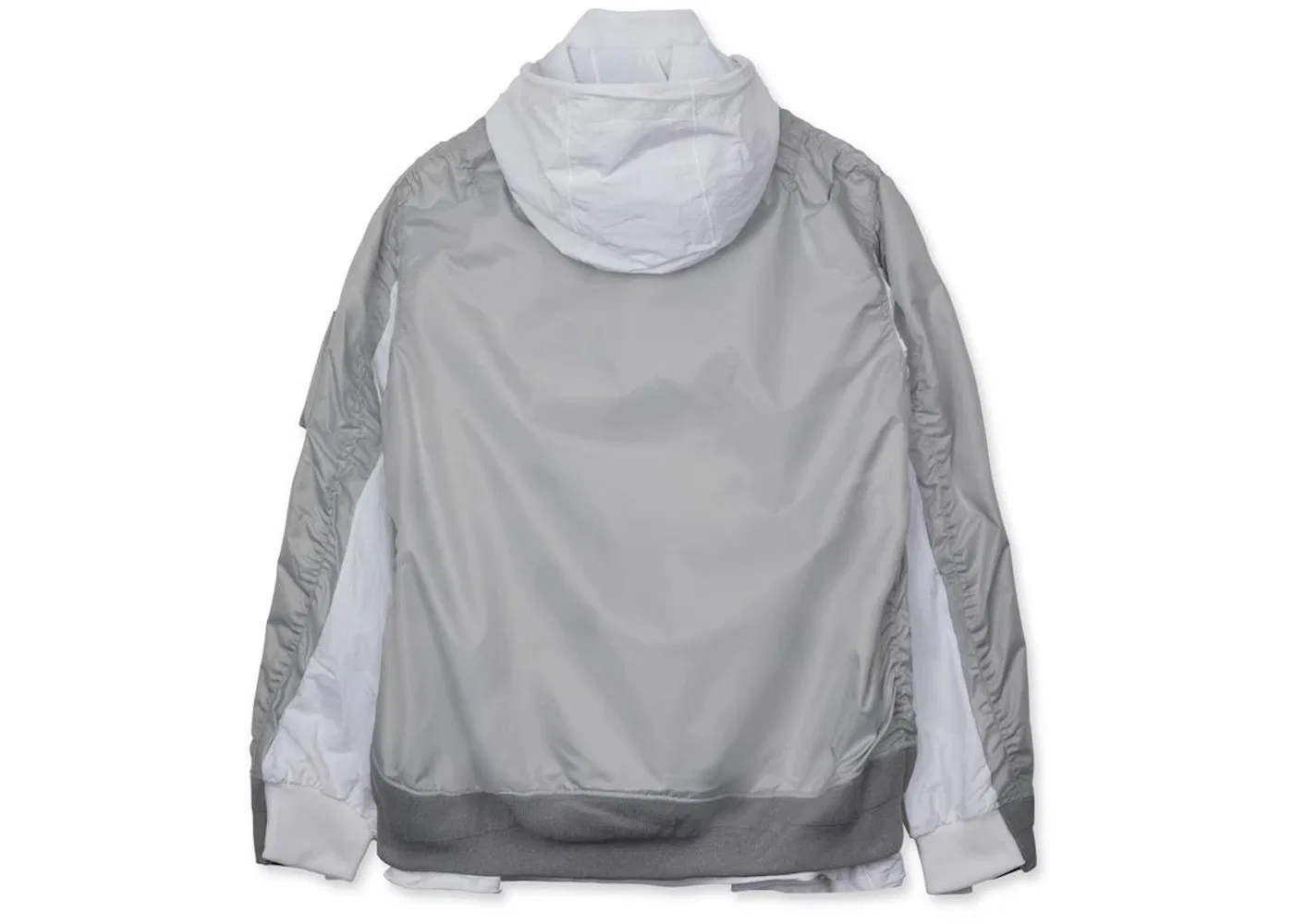 Женская куртка-бомбер с многослойным дизайном Layered Bomber Jacket Nike, Grey Fog — фото 2