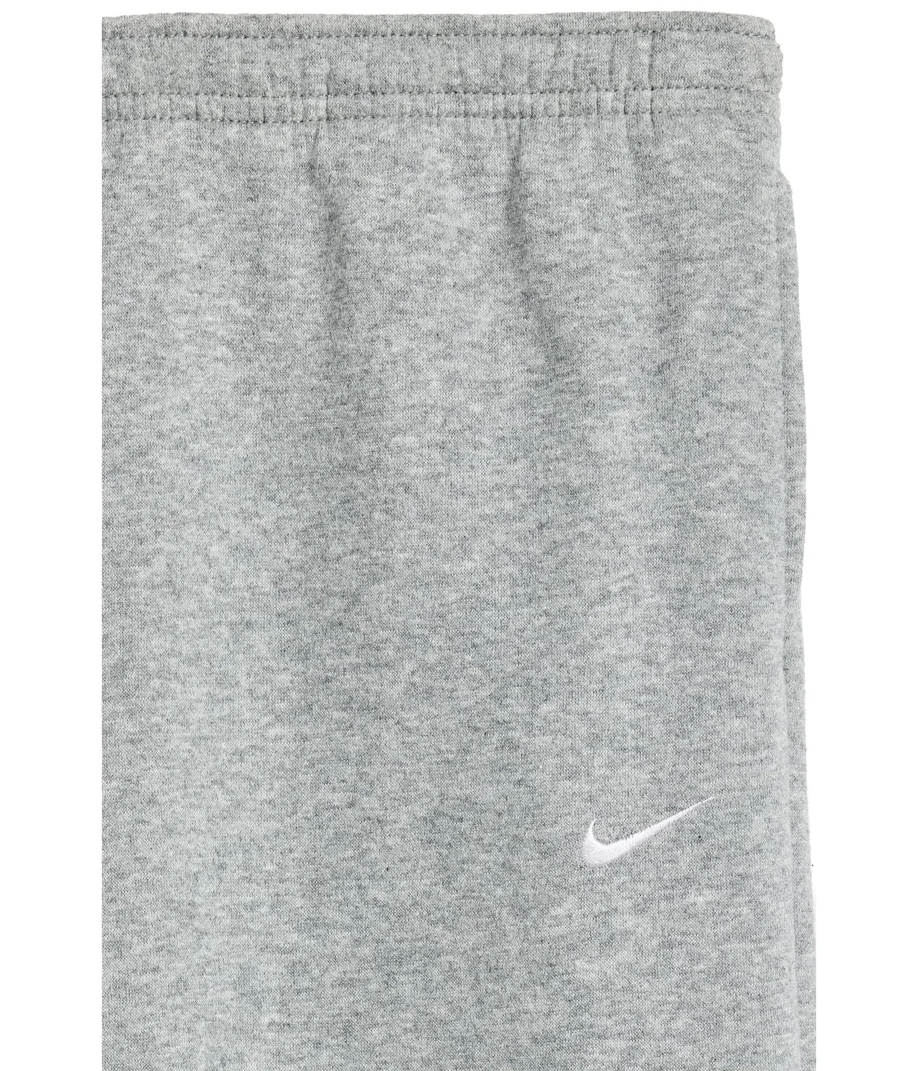 Флисовые брюки Sportswear Studio с открытым низом (для детей постарше) Nike Kids, Dark Grey Heather/Particle Grey/White — фото 3