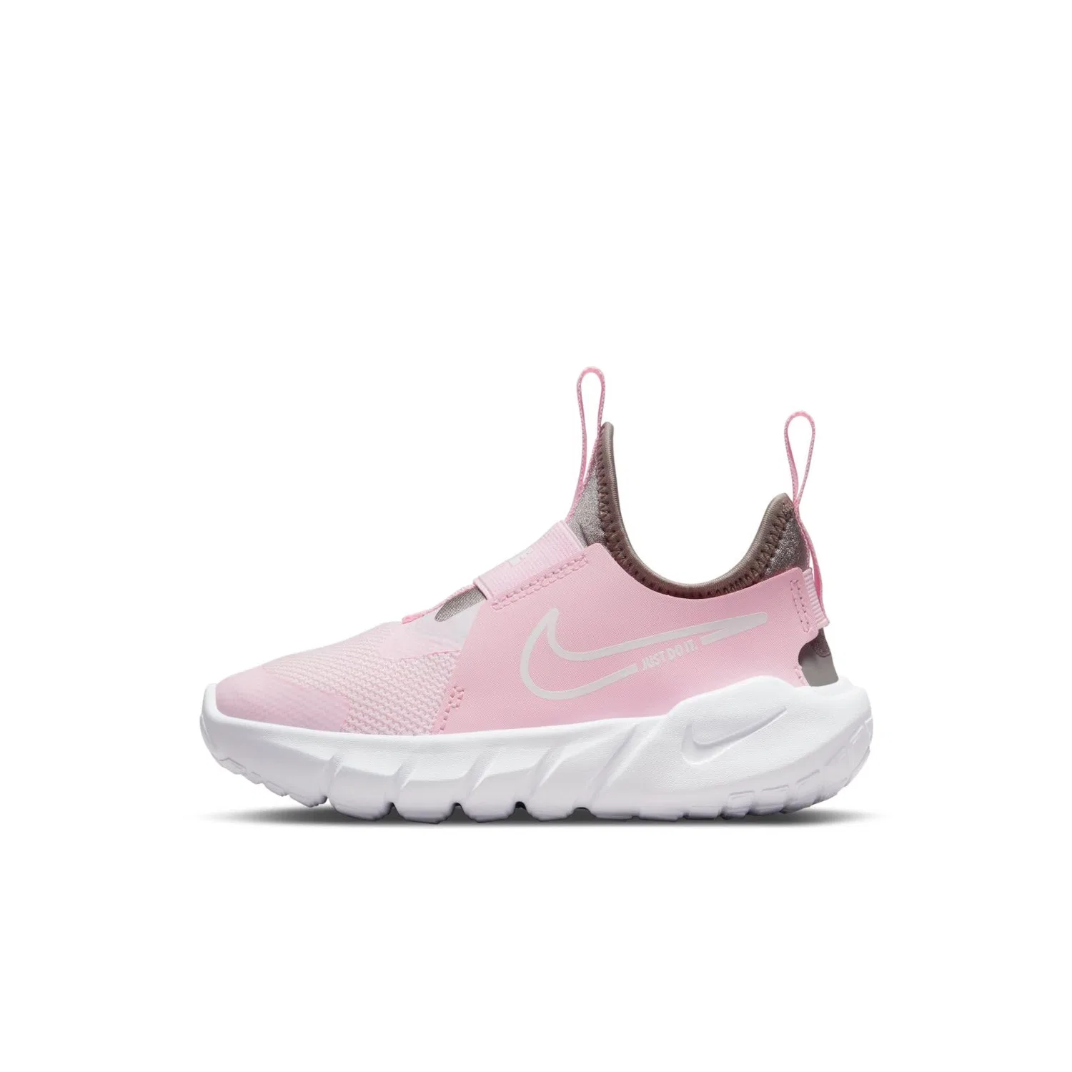 Детские кроссовки для бега с принтом Flex Runner 2 NIKE, Pink Foam White Flat Pewter Photo Blue