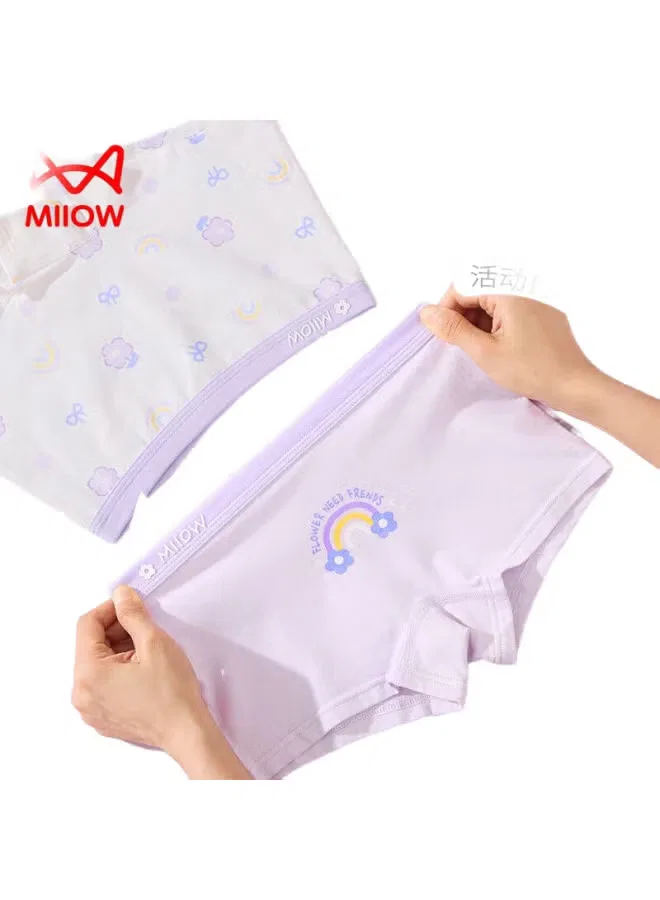 Трусы детские с принтом цветы, Miiow, фиолетовый