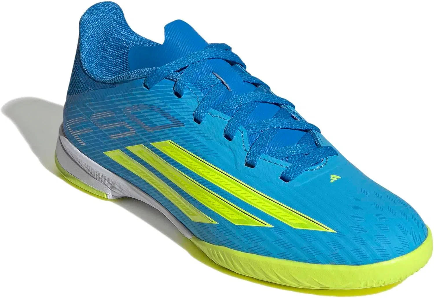 Детские кроссовки для мальчиков F50 League Indoor adidas Originals, Lucid Ray Blue/Team Solar Yellow/Lucid Aquamarine — фото 4