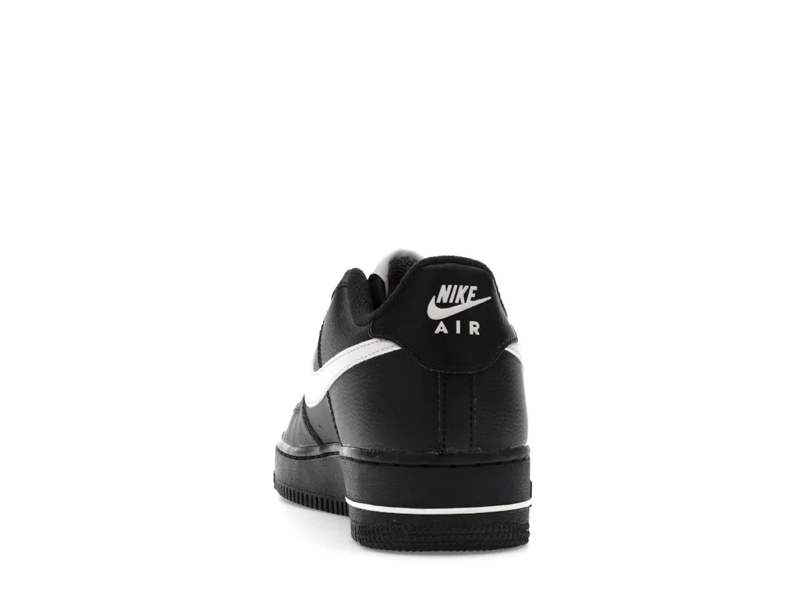 Детские кроссовки с кожаным верхом Nike Air Force 1 Low, Black/Phantom — фото 4