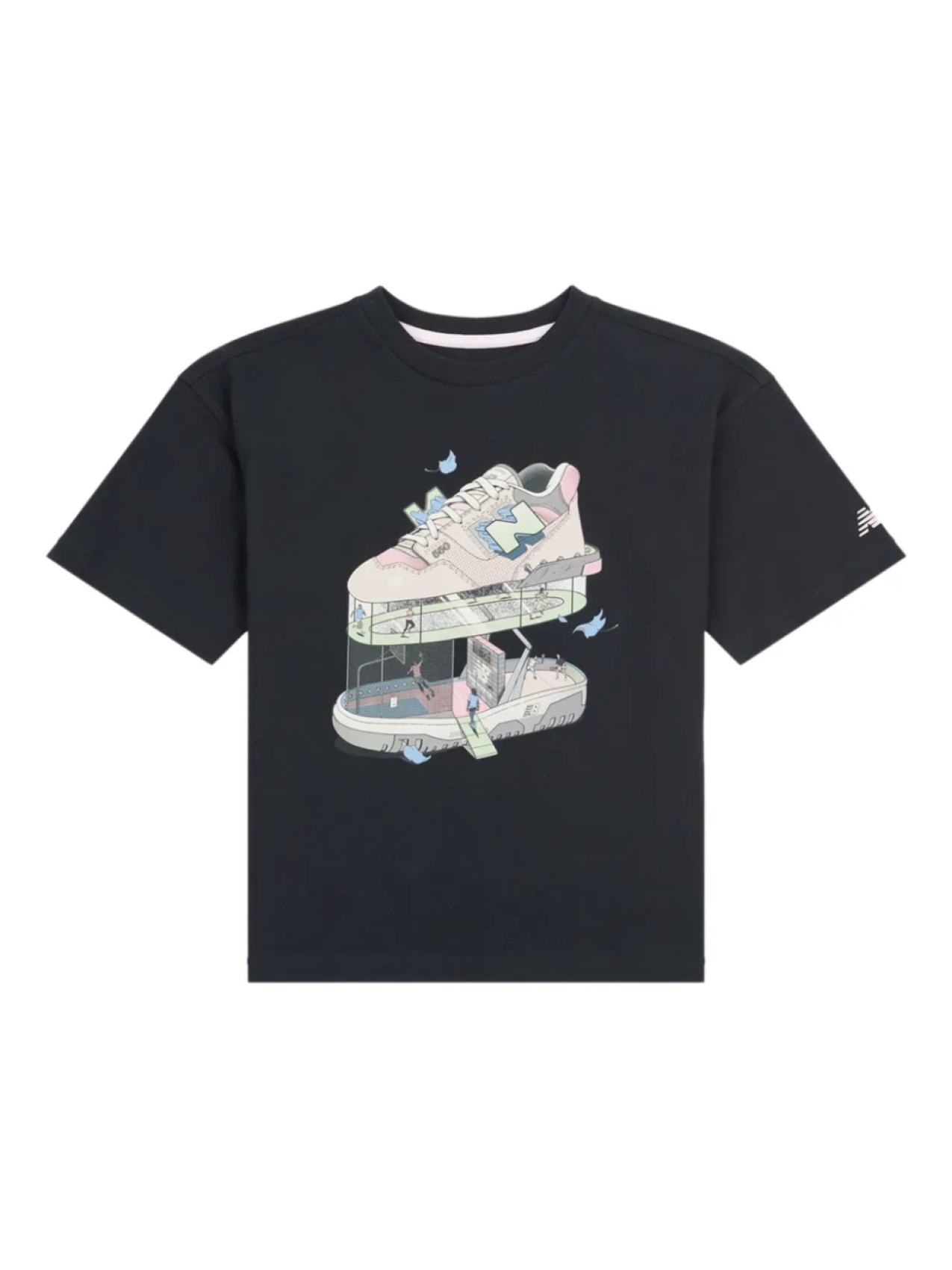 

Футболка с графическим принтом New Balance Kids, черный
