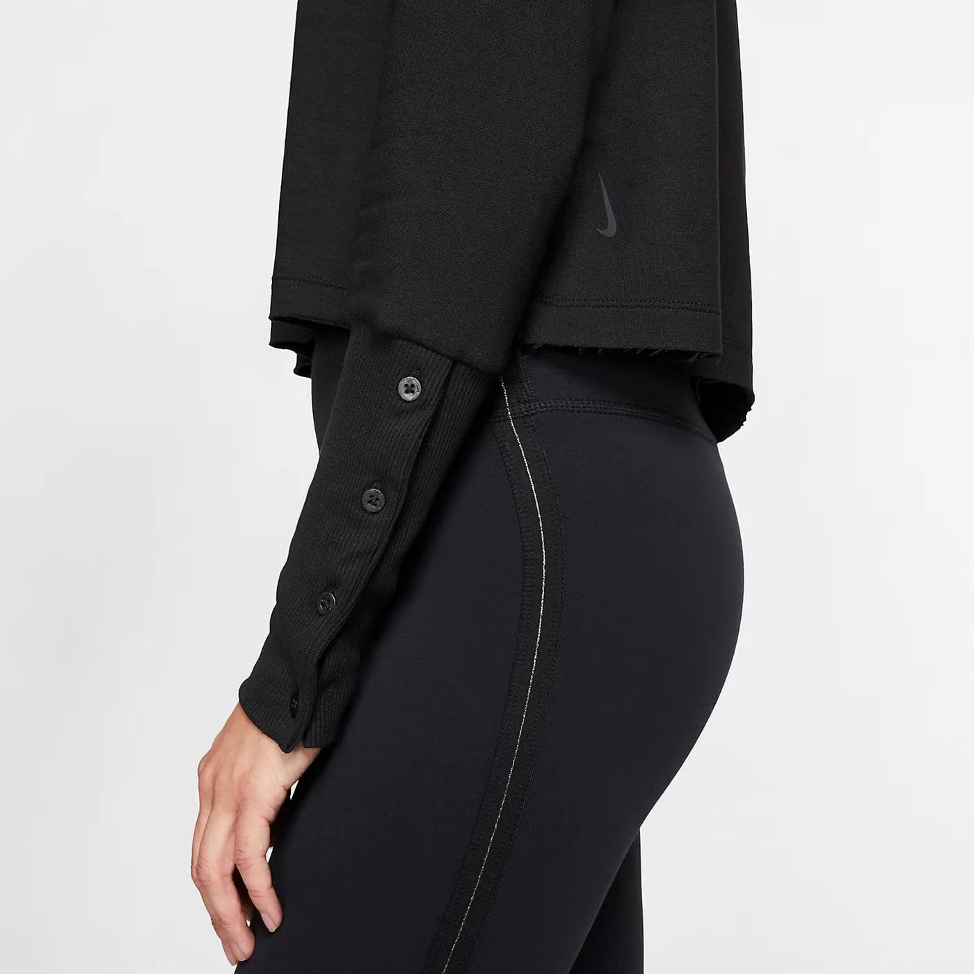 Худи с принтом Yoga Luxe Nike, черный