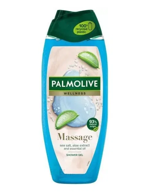 Гель для душа массажный с морской солью, алоэ вера и мятой Palmolive, набор 3 шт по 250 мл