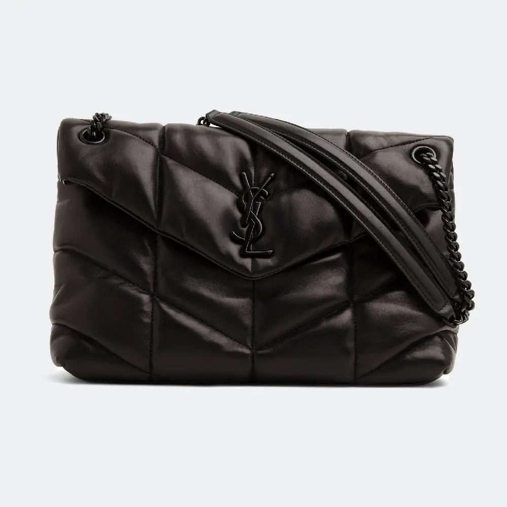 

Сумка SAINT LAURENT Loulou Puffer medium chain bag, черный