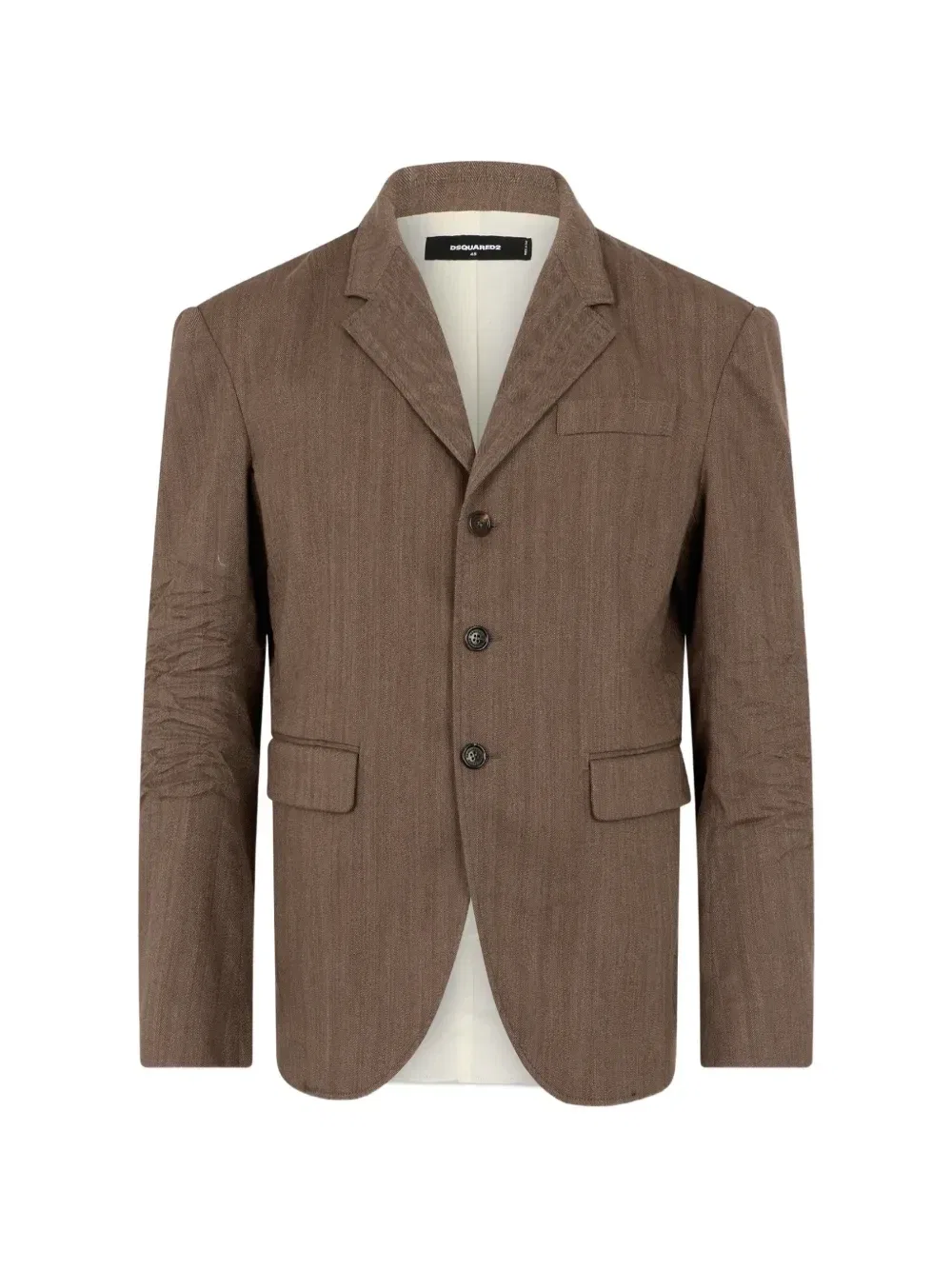 Пиджак Tweed2 Osaka с жатым эффектом DSQUARED2, коричневый