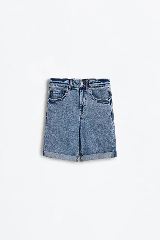 Детские шорты для мальчиков джинсовые Slim fit denim bermudas Lefties, Indigo
