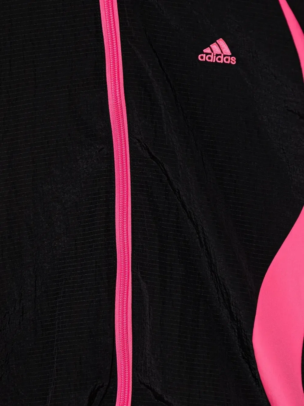 Куртка в полоску с вышитым логотипом Adidas Kids, черный — фото 3