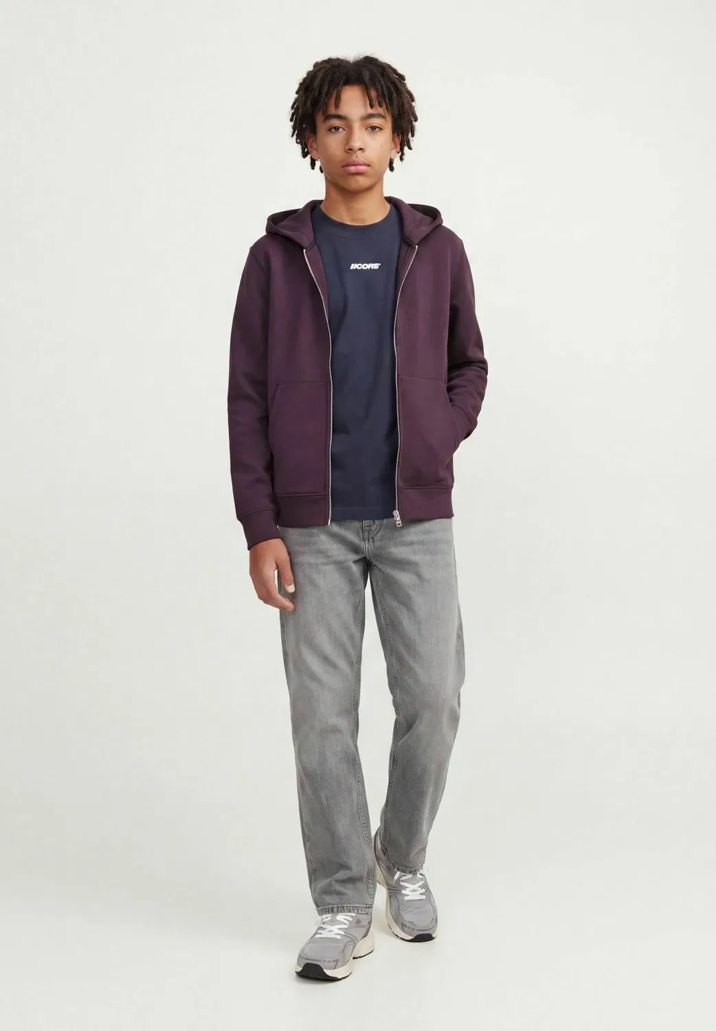 Брюки, штаны для мальчиков - брюки Jack & Jones Junior, Silver Pine
