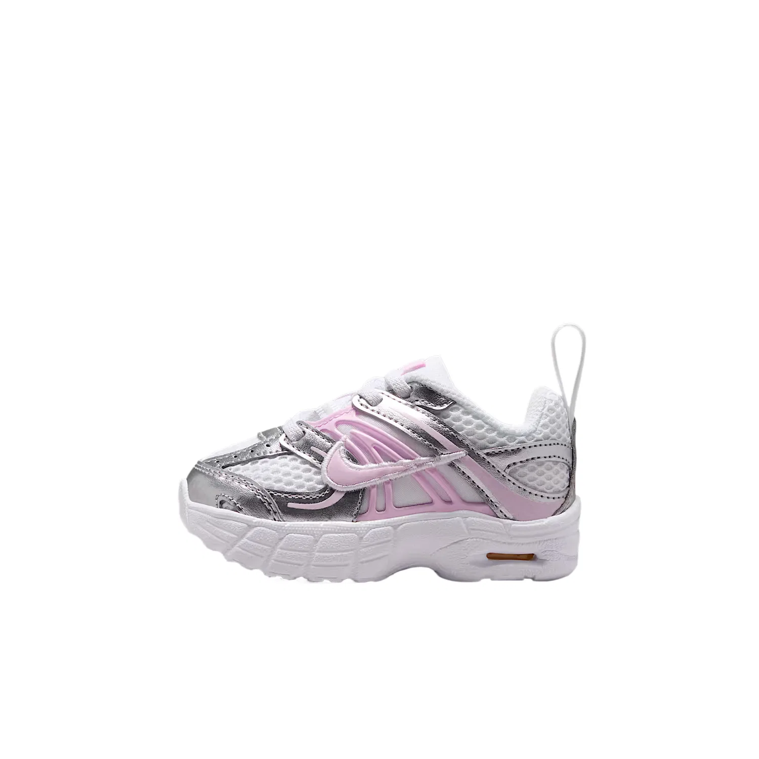 Детские кроссовки для малышей с сетчатым верхом Nike Air Max Moto 2K, White/Pure Platinum/Metallic Silver/Pink Foam