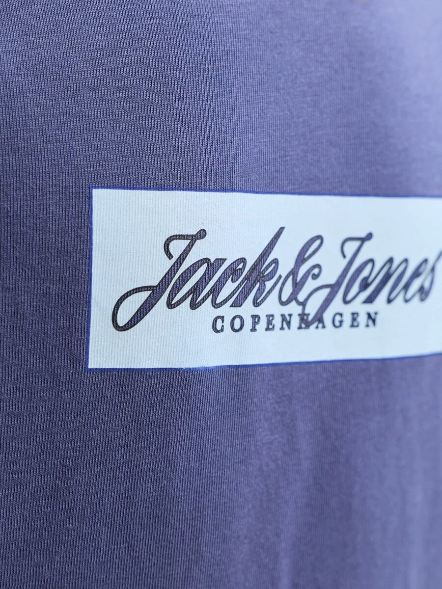 Детская футболка Jack & Jones Junior 'JORNORREBRO' синего и светло-голубого цвета — фото 2