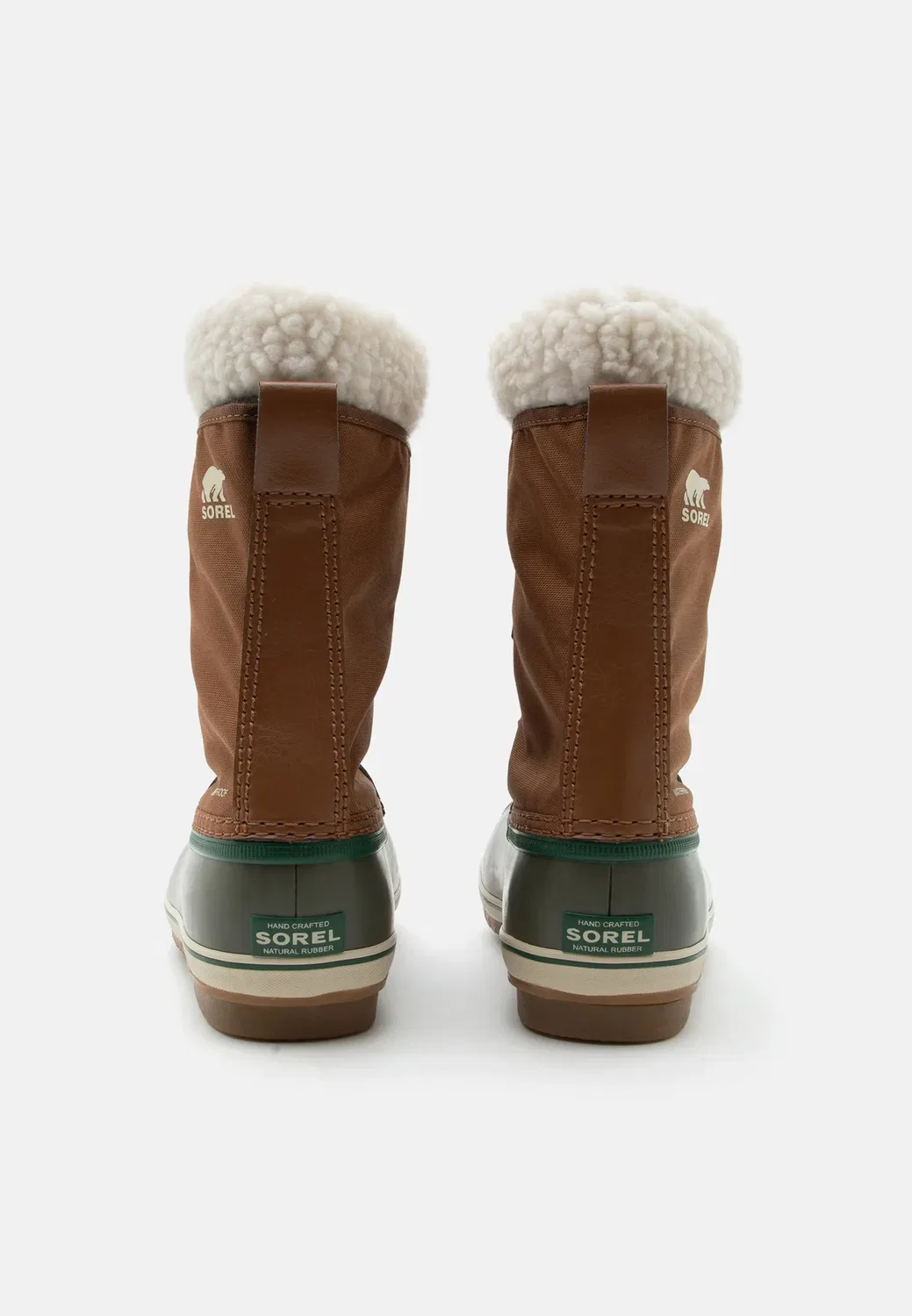 Детские ботинки унисекс на шнуровке для подростков Sorel, Tan/Stone Green — фото 3