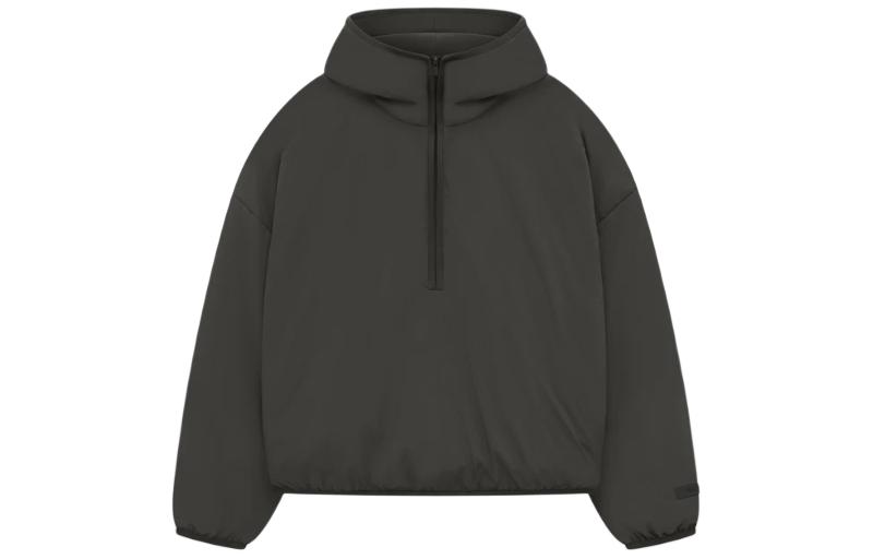 Футболка с молнией наполовину Fear Of God Essentials, чернильно-черный — фото 2