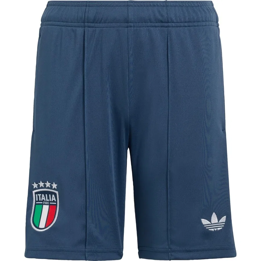 Детские шорты с принтом Performance JY5688 Italy 26 Away Kids Shorts adidas, Синий — фото 3