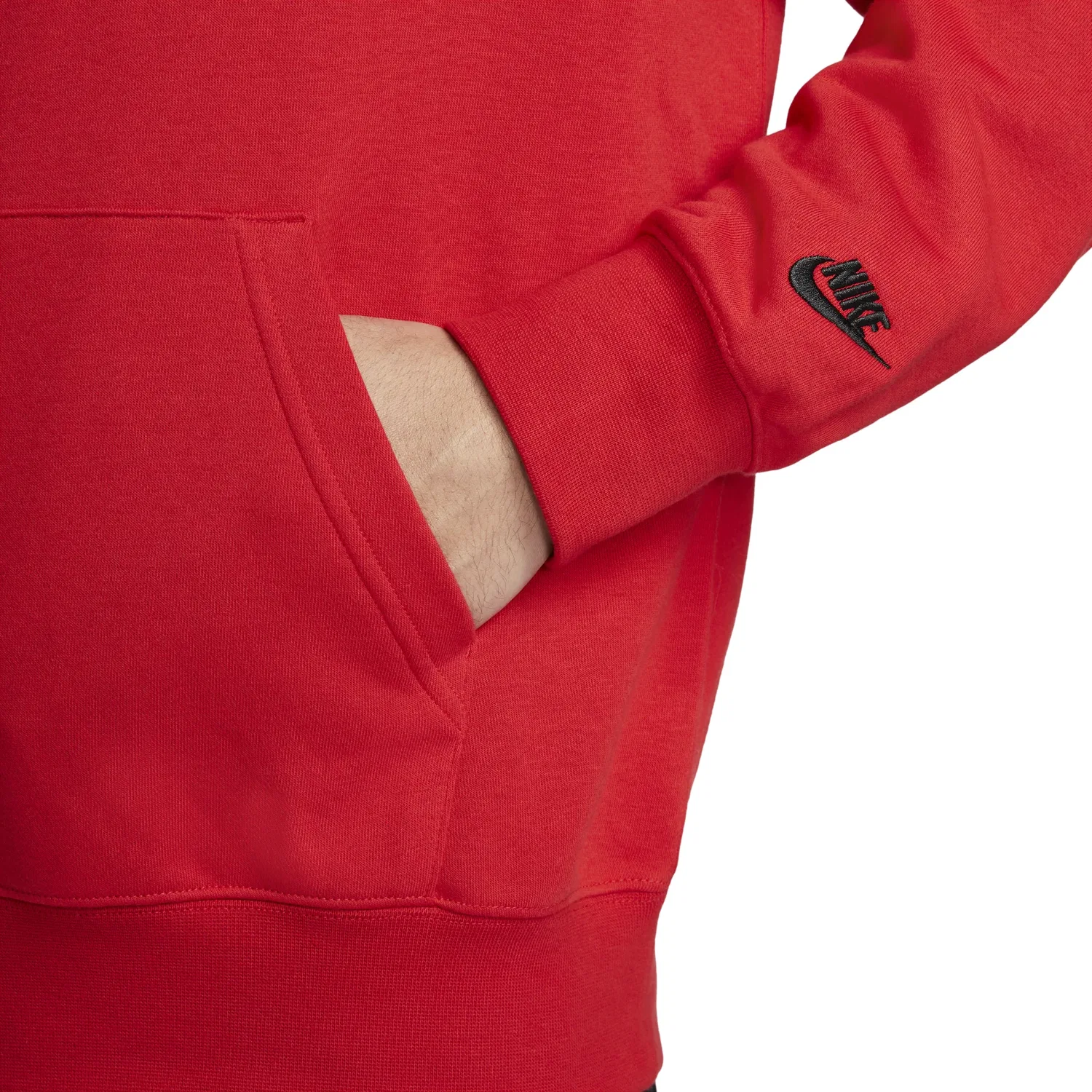 Мужское худи Club Fleece Graphic Pullover Hoodie Asia Sizing 'CNY University Red' Nike, University Red/Black — фото 4