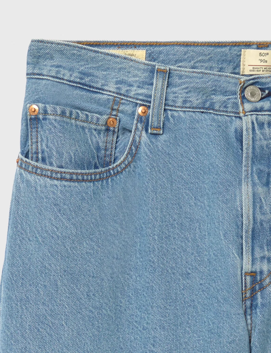 Женские джинсы с легким денимом 501 90s Levi's, Stone Today Mid — фото 2