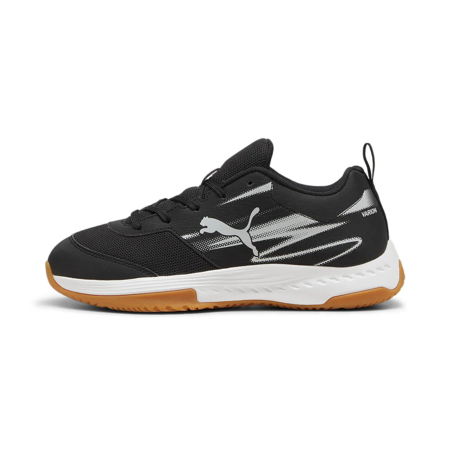 Детские кроссовки для зала Varion II Jr Puma, Schwarz Grau Beige — фото 3