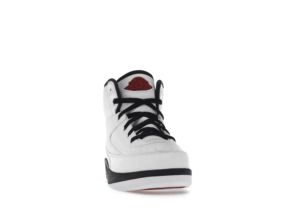 Детское кеды Jordan 2 Retro OG Chicago (2022) (PS) Jordan, White Varsity Red Black — фото 2