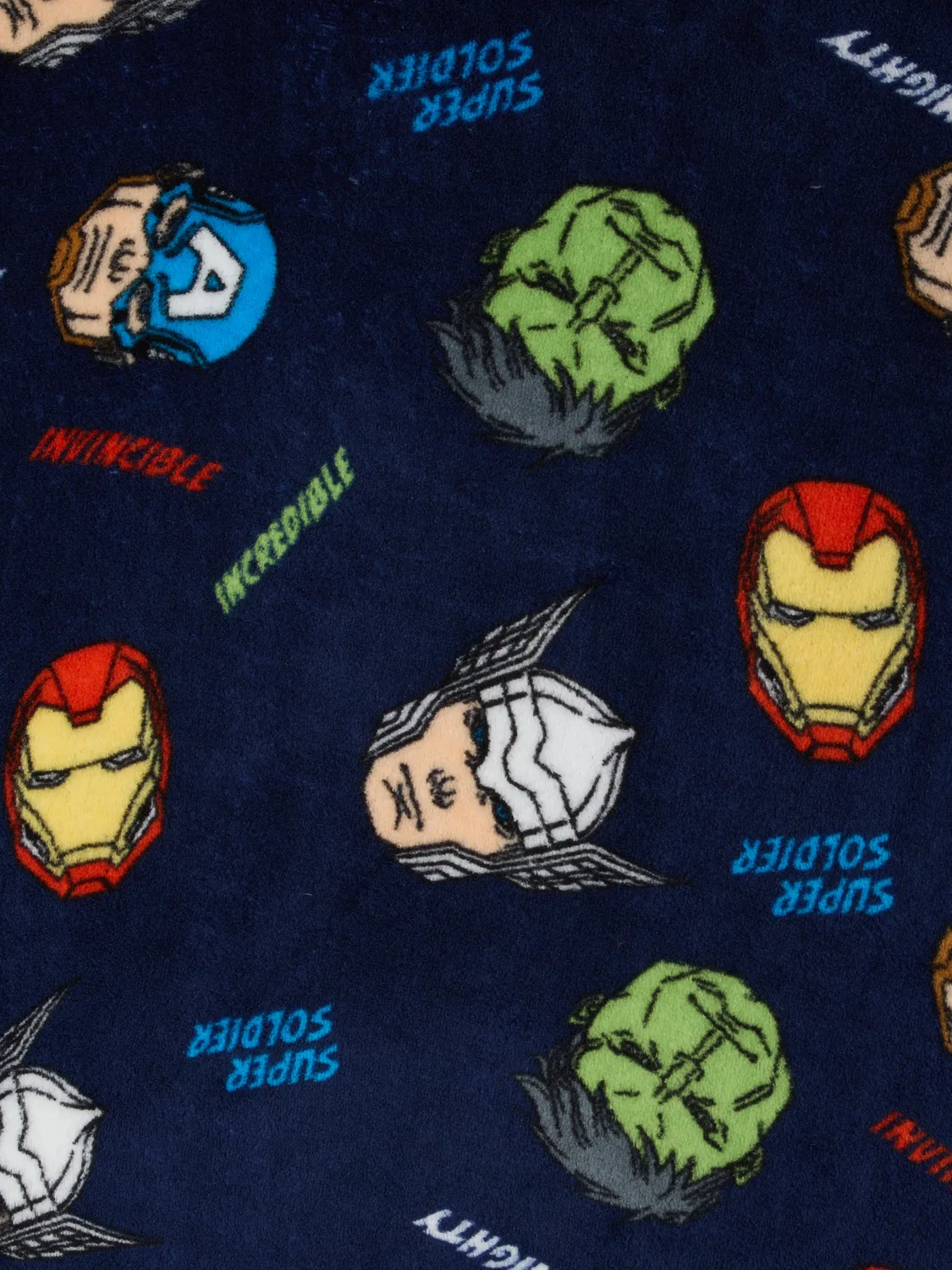 Детский флисовый пуловер с молнией Avengers, синий — фото 3