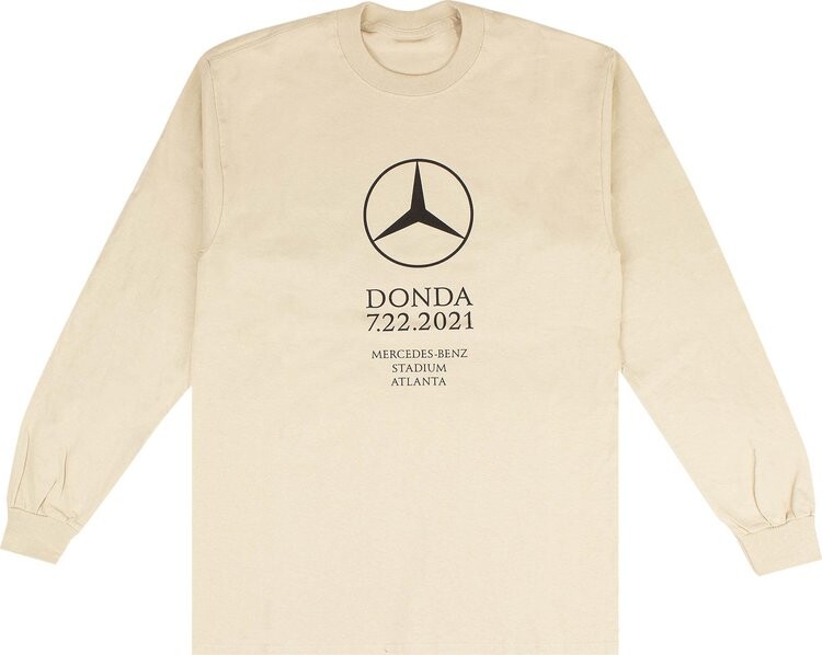 

Лонгслив Kanye West DONDA Listening Party Long-Sleeve Tee 'Beige', кремовый, Бежевый, Лонгслив Kanye West DONDA Listening Party Long-Sleeve Tee 'Beige', кремовый