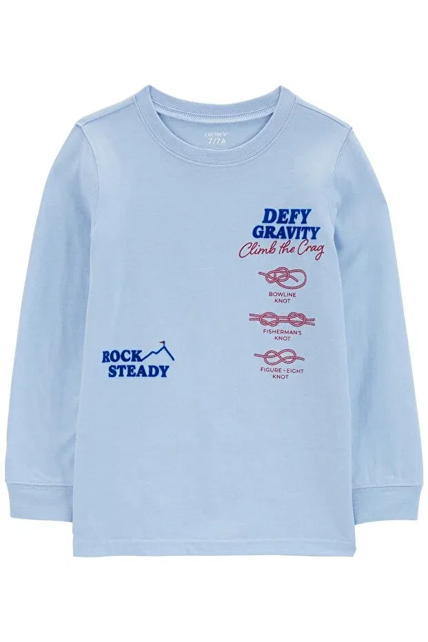 Детская футболка с длинным рукавом Carter's, Blue