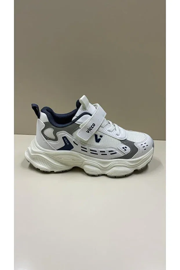 Детские спортивные кроссовки для мальчиков шнуровка Vicco, White