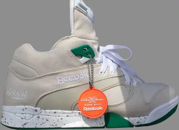 

Кроссовки kicks hawaii x court victory pump uni Reebok, белый