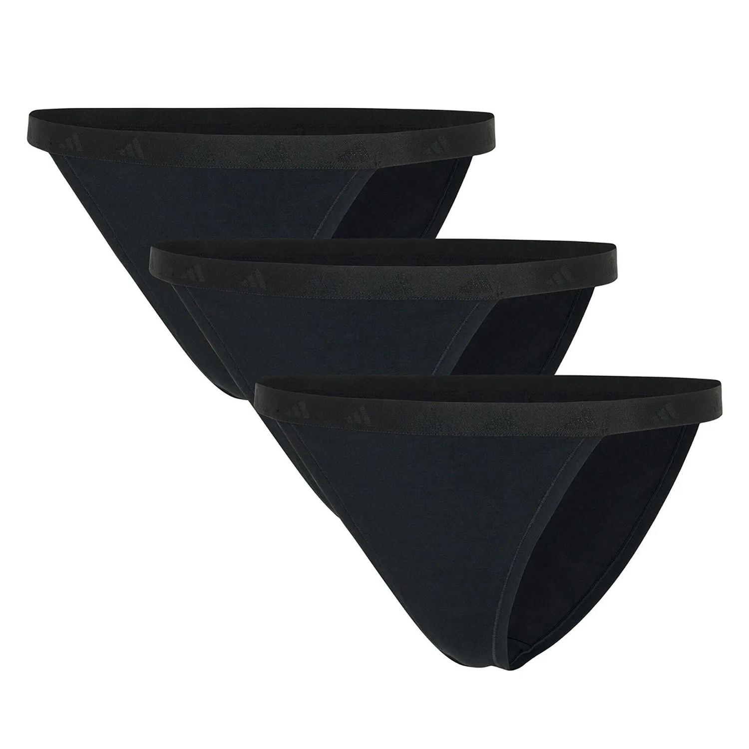 Женские трусы-слипы с логотипом Active Essential Bikini Slip 3P Adidas, Schwarz