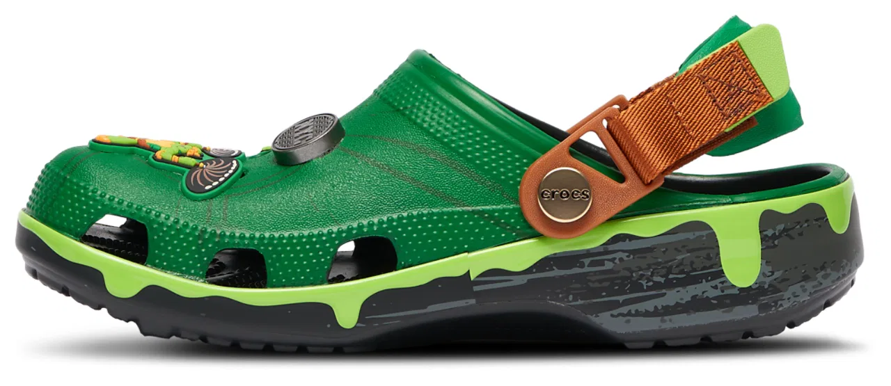 Сандалии для мальчиков Teenage Mutant Ninja Turtles Crocs, черный/зеленый — фото 3