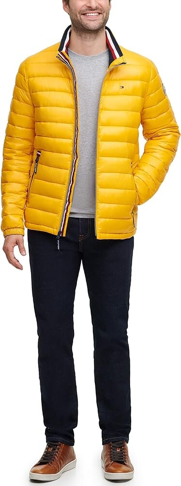 Куртка Tommy Hilfiger Water Resistant Ultra Loft Down, желтый — фото 2
