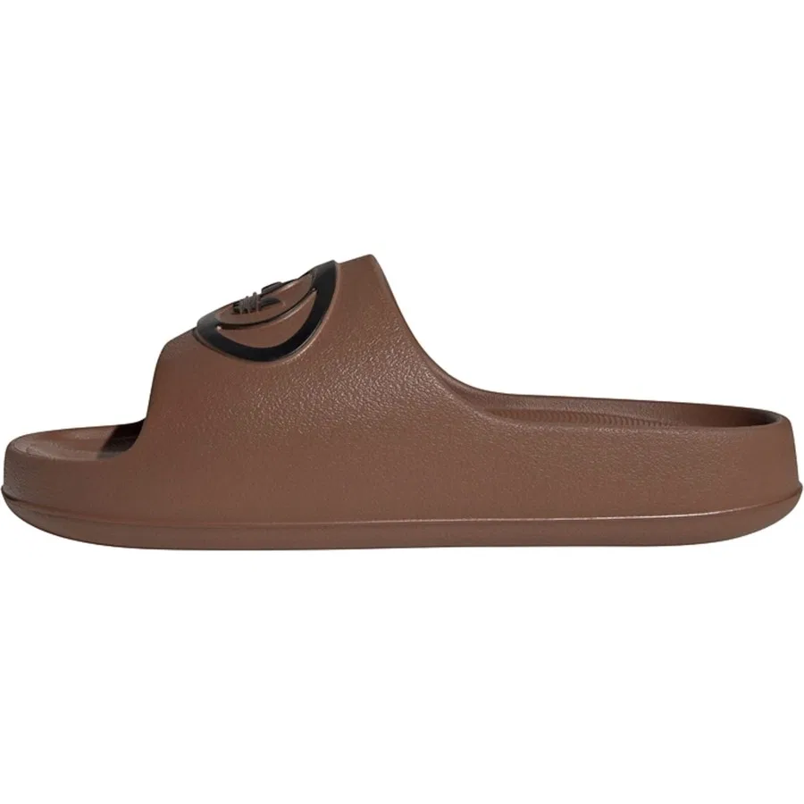 Шлепанцы с ремешком и логотипом Trefoil adidas Originals Adilette 00s, Коричневый — фото 2