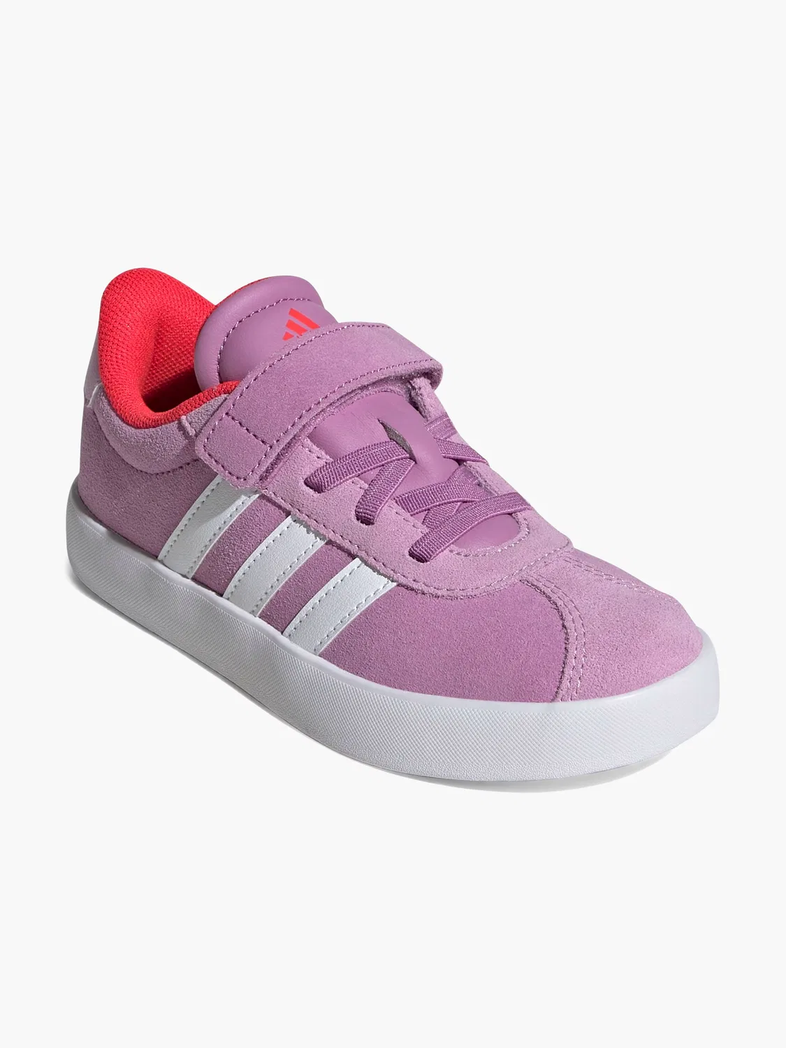 Детские кроссовки на липучках Adidas VL Court 3.0 EL C, фиолетовый — фото 2
