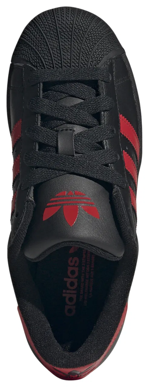 Кроссовки для мальчиков Superstar II Adidas, цвет Black/Better Scarlet/Black — фото 4