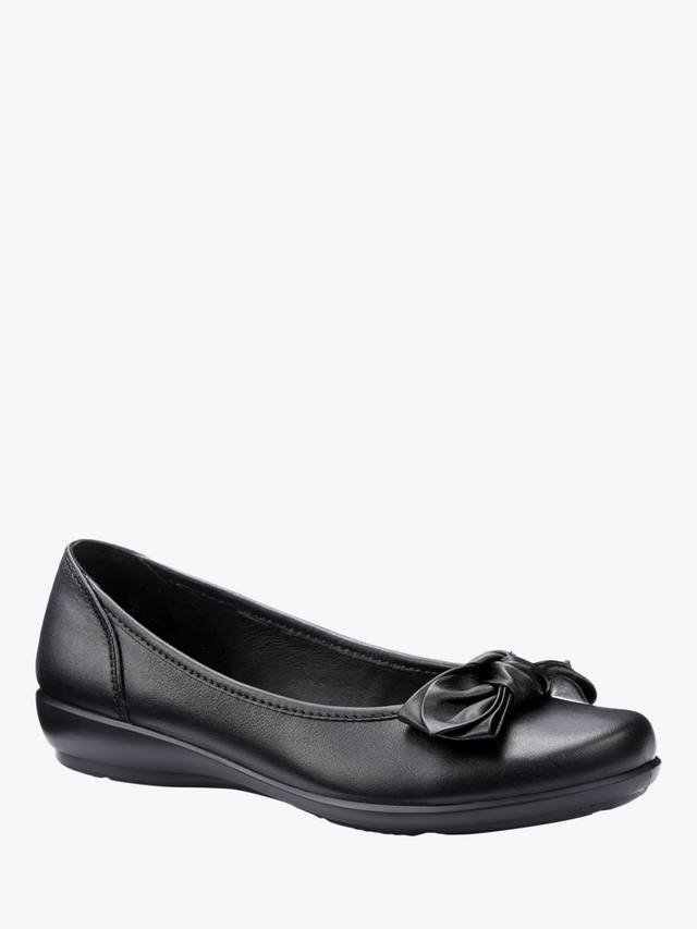 Балетки Jewel Extra Wide Fit из кожи Hotter, Black — фото 2