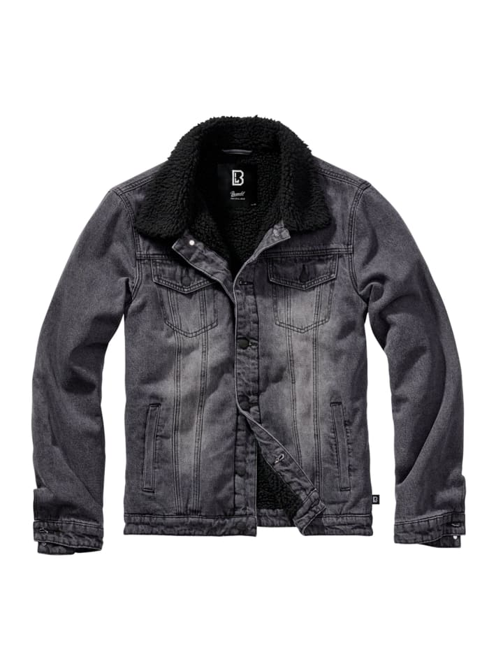 

Джинсовая куртка Brandit Jeansjacken, цвет black/black