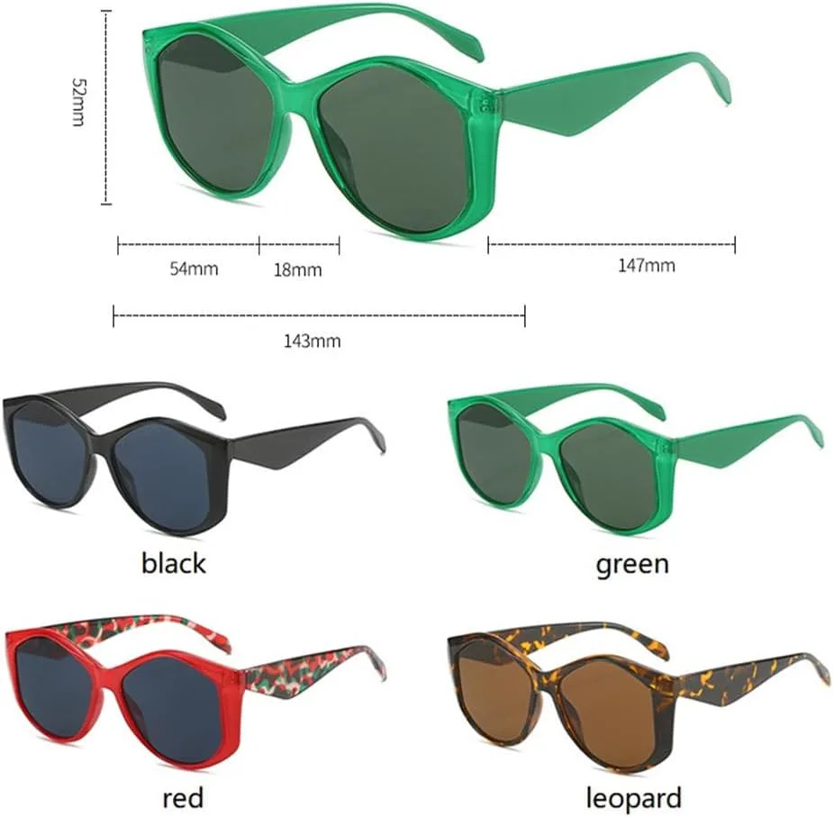 

Солнцезащитные очки конфетных цветов для женщин и мужчин, роскошные солнцезащитные очки в винтажном стиле, защита от ультрафиолета UV400 TVTBBVV, Leopard