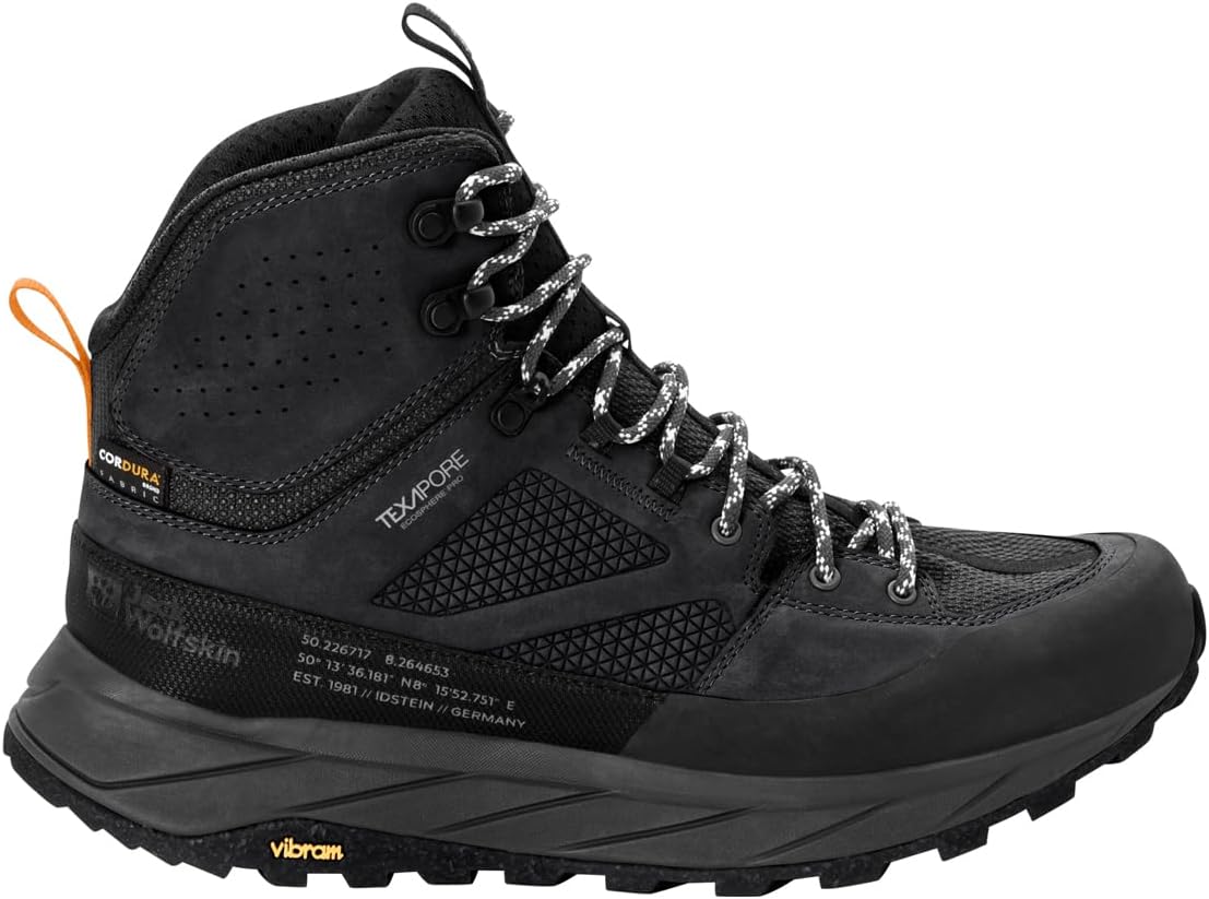 Мужские ботинки Jack Wolfskin Terraquest Texapore Mid M, черный — фото 2