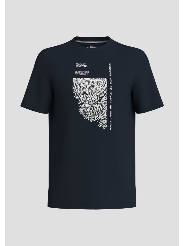 

s.Oliver Футболка цвета 59D1_navy, Синий, s.Oliver Футболка цвета 59D1_navy