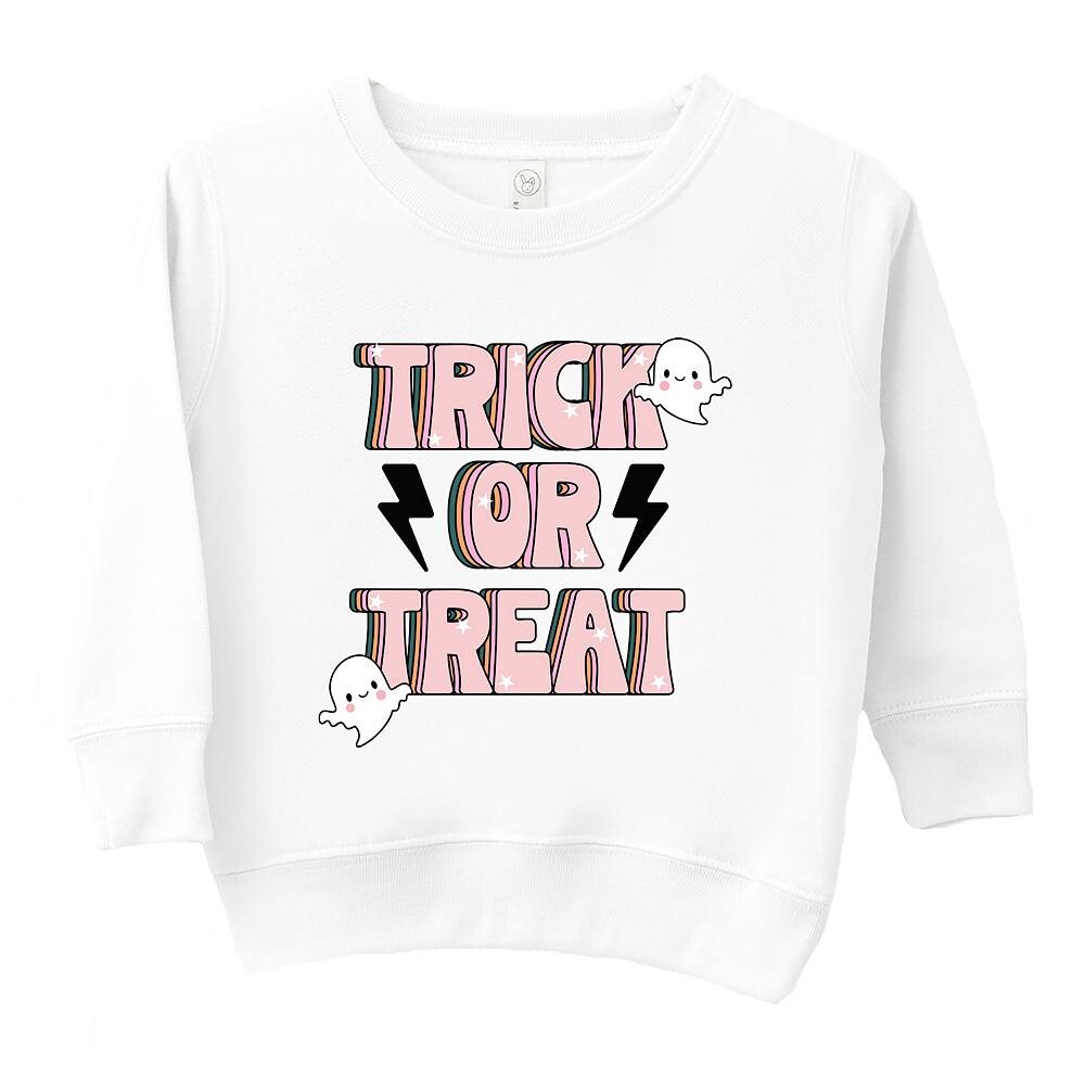 

Толстовка с рисунком для малышей Trick Or Treat Lightning Bolt The Juniper Shop, белый