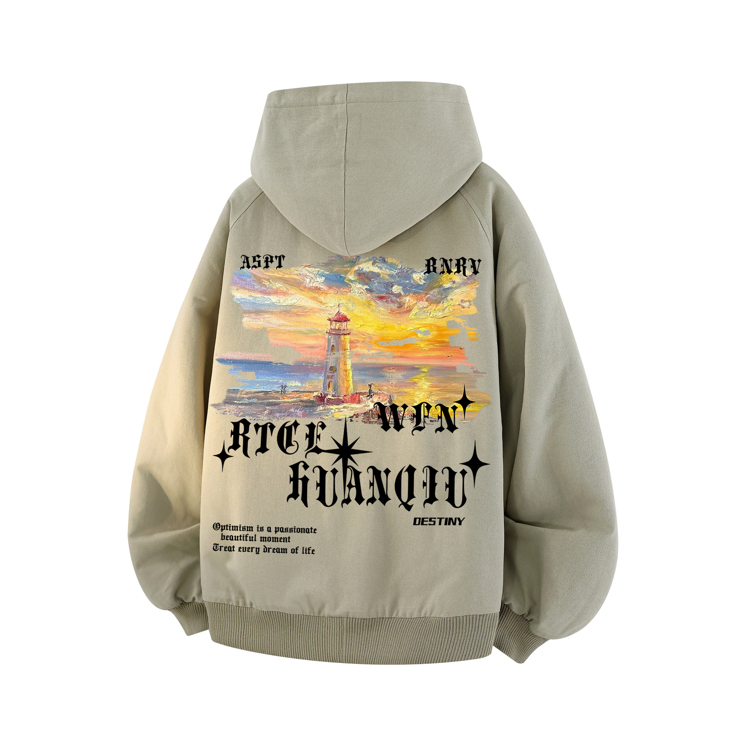 

Пуховик Unisex Hooded Thickened Reversible HUANQIU, серый зеленый (черный)