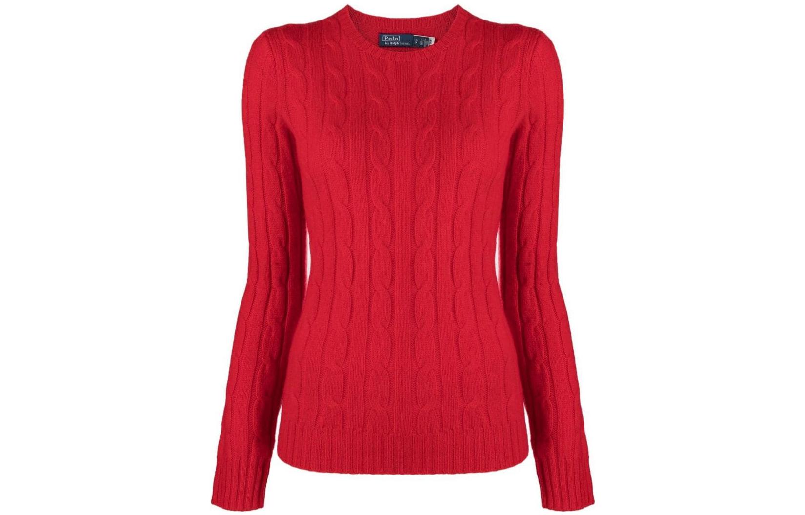 Julianna Cable knit Jumper Polo Ralph Lauren, красный — фото 3