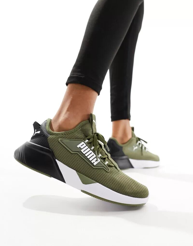 

Кроссовки цвета хаки PUMA Training Retaliate 2