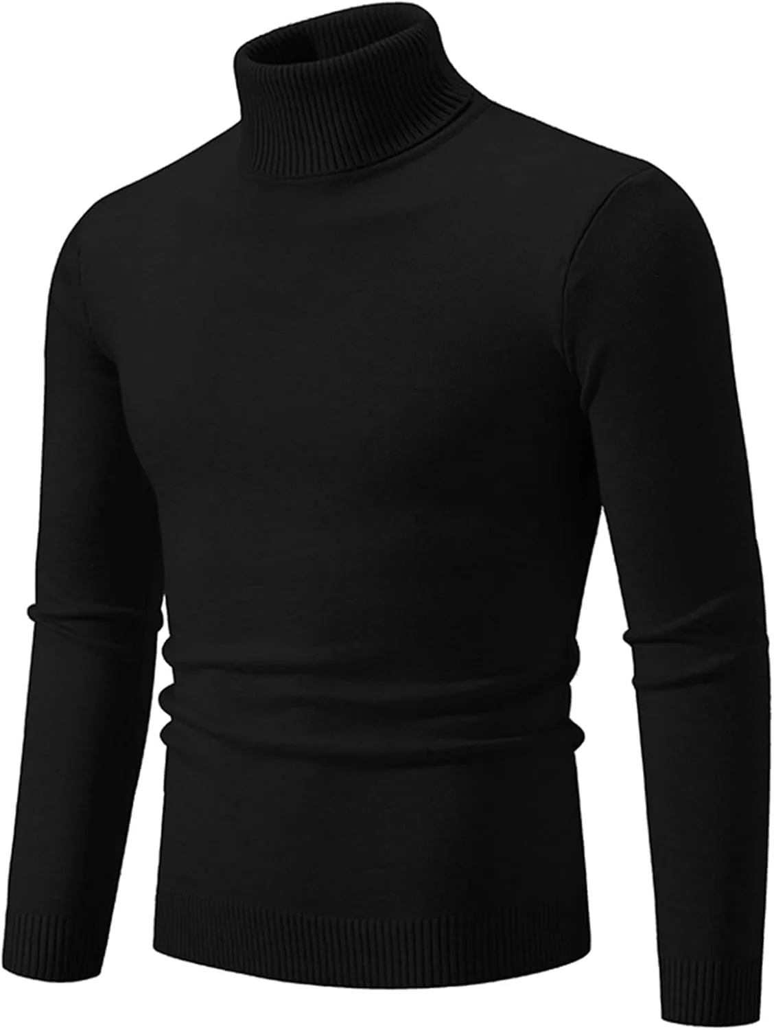 

Мужской водолазка Slim Thermal длинный рукав зимний легкий вязаный свитер