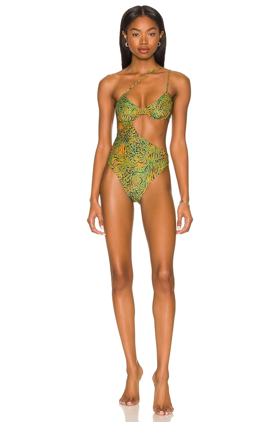 

Купальник Camila Coelho Azaria, цвет Jungle Green Leopard