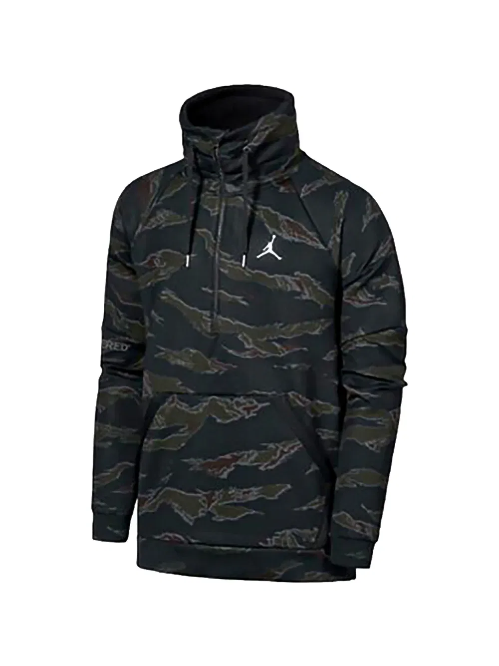 Толстовка Air Jordan Flight с застежкой-молнией до середины груди, черный