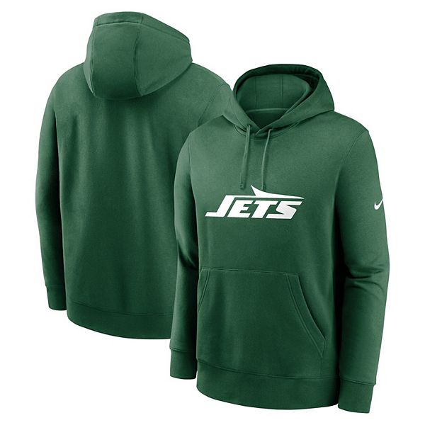 Мужская зеленая толстовка с капюшоном New York Jets Club Logo Nike — фото 2
