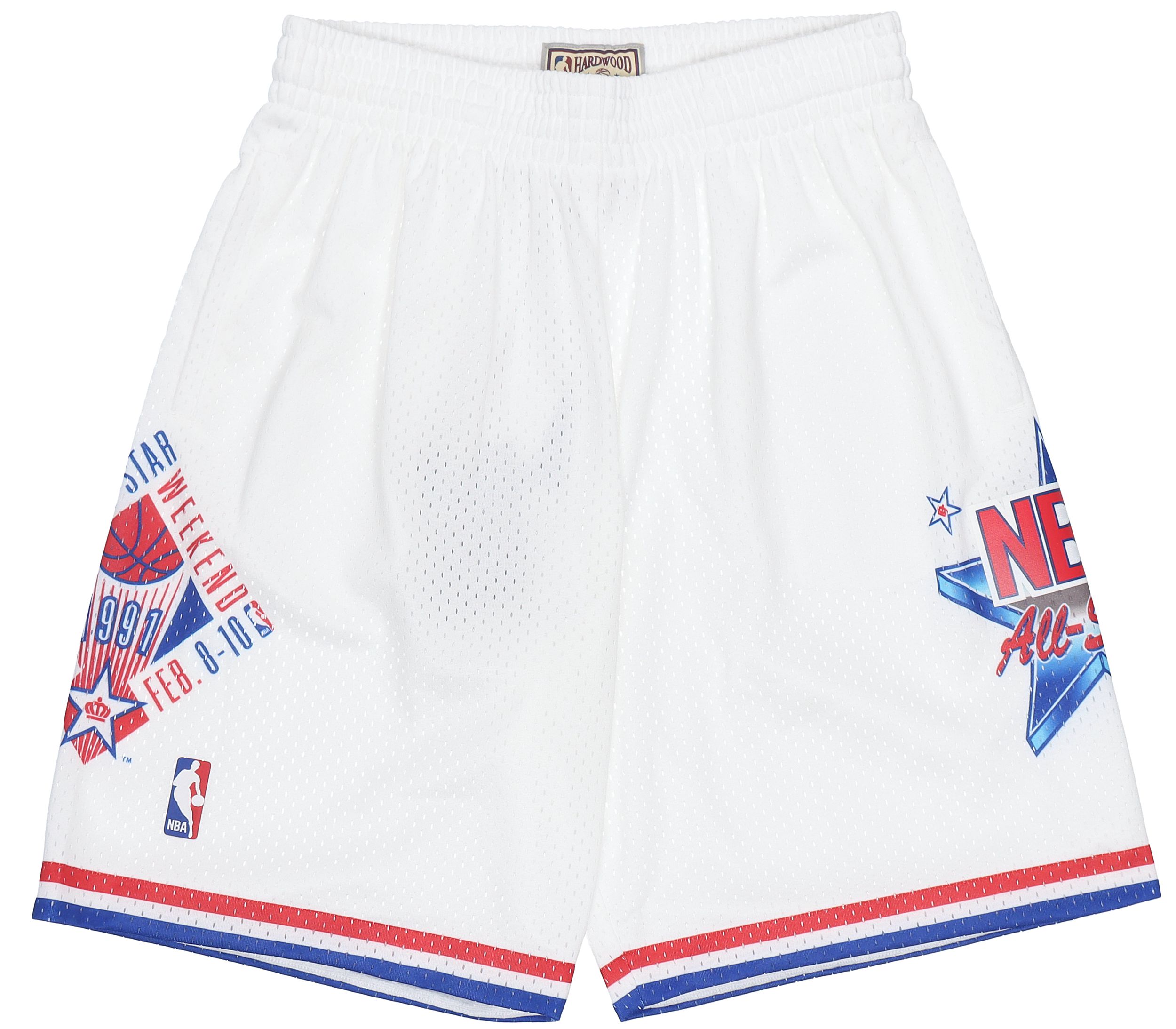 

Митчелл энд Несс Баскетбольные шорты Унисекс Белые Mitchell Ness