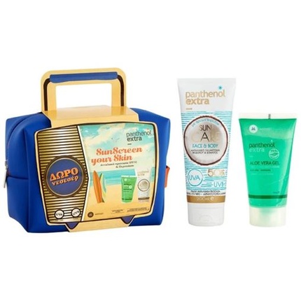 

Promo Pack Солнцезащитный крем для лица и тела SPF 50 200 мл с гелем алоэ вера 150 мл Panthenol Extra